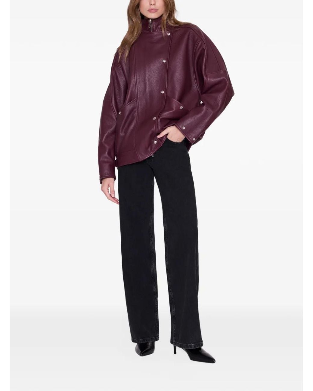 Anine Bing Purple Sandy Jacket