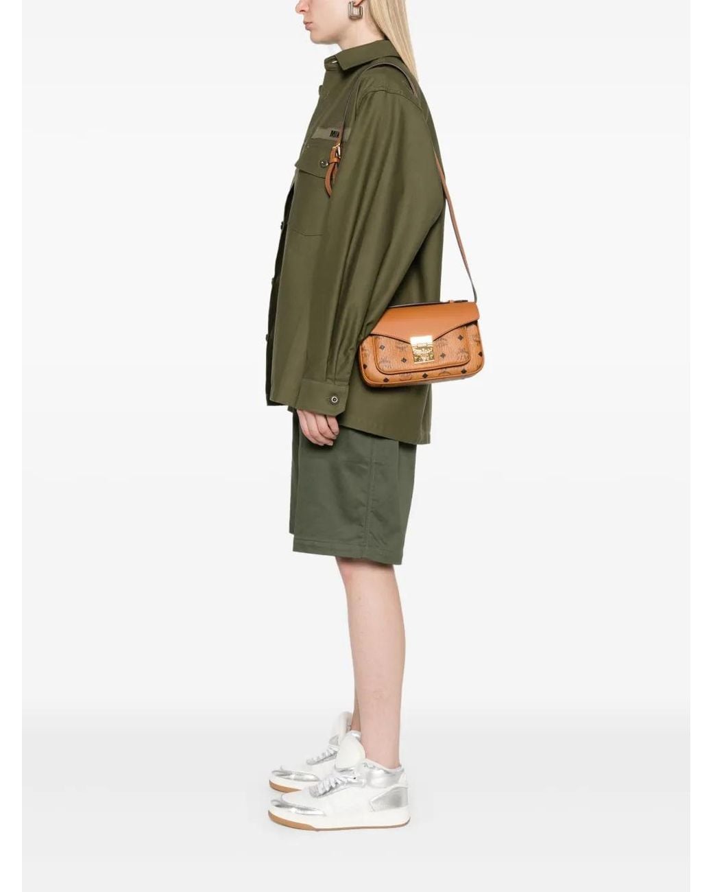 MCM Brown 'Tracy' Medium Shoulder Bag