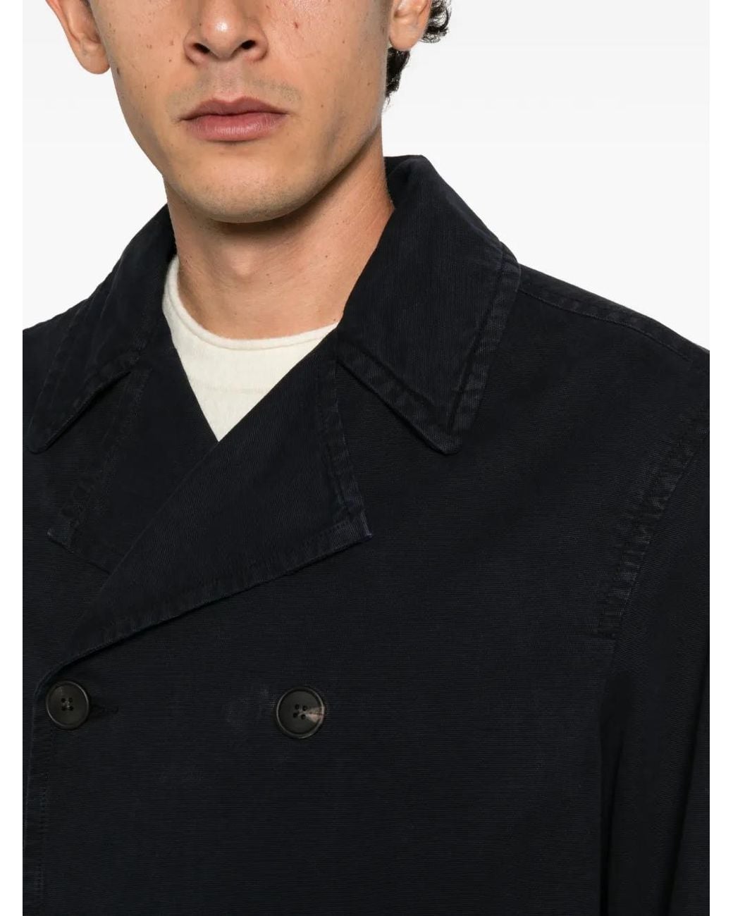The Row Black Norlin Double-Breasted Jacket for men