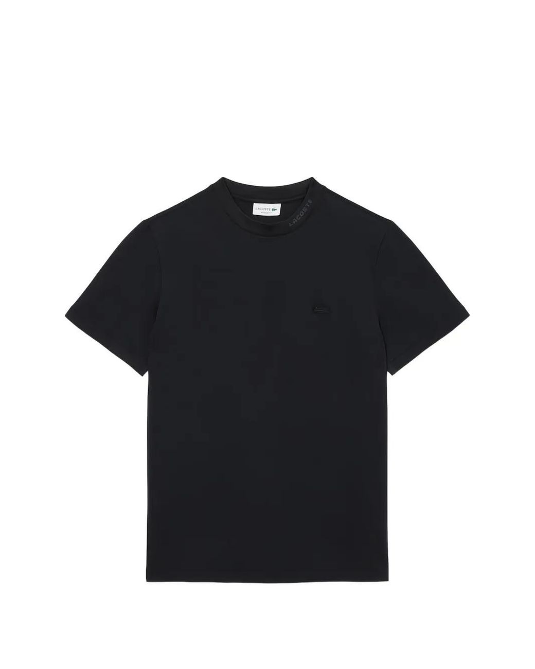 Lacoste Black Branded Piqué T-Shirt for men