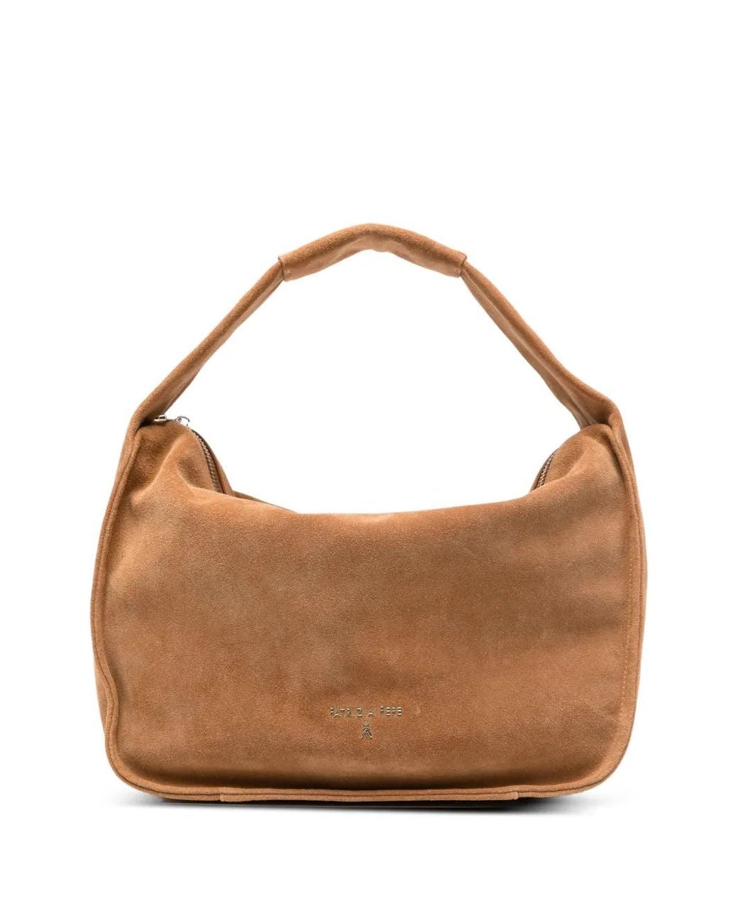 Patrizia Pepe Brown Suede Tote Bag