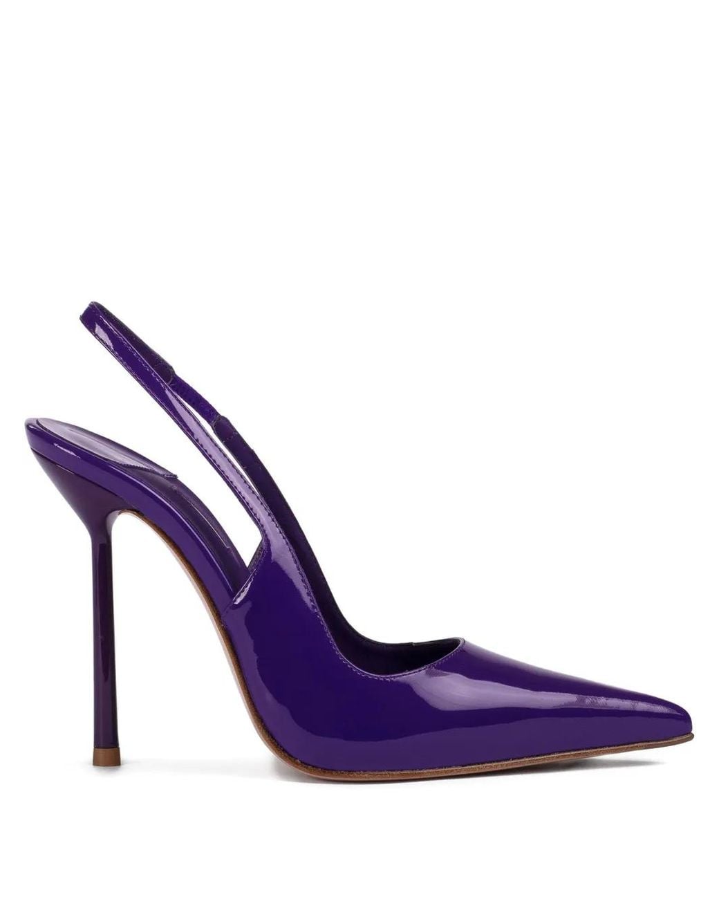 Le Silla Purple 120Mm Bella Slingback Pointed-Toe Pumps