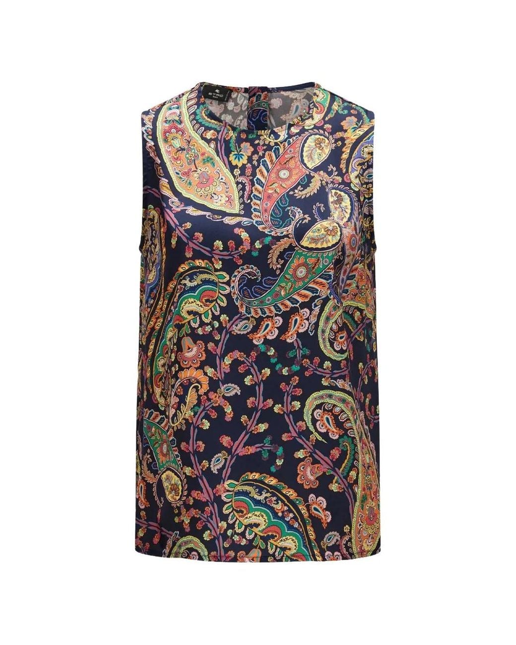 Blusa con motivo de cachemira Etro de color Blue