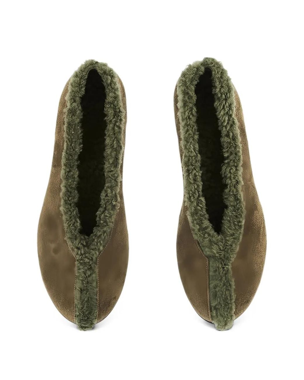 Ancient Greek Sandals Green Ballerines Aeropi