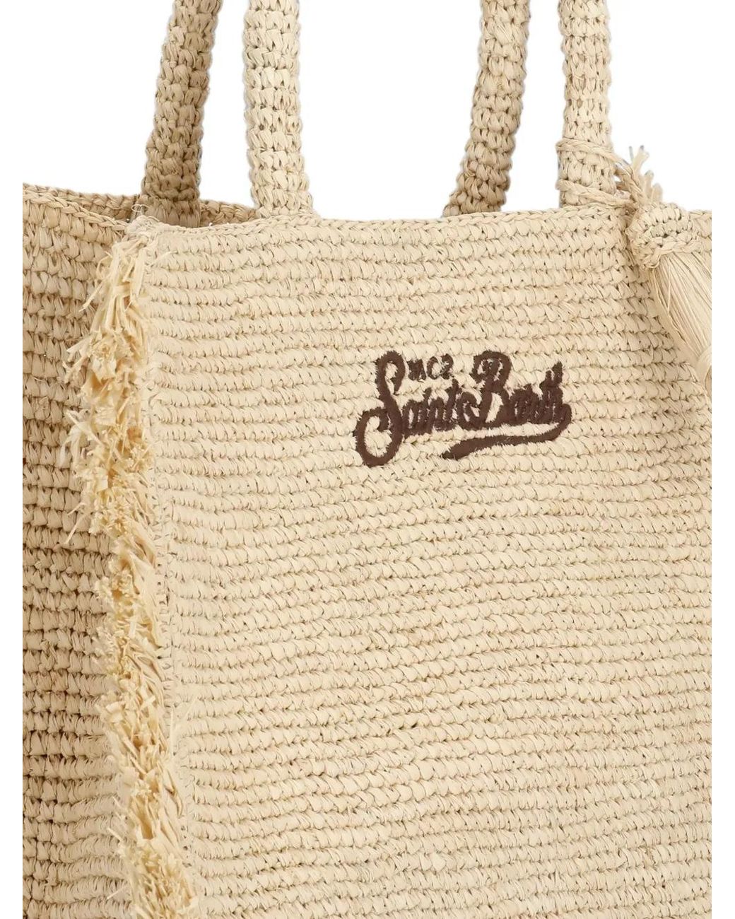 Mc2 Saint Barth Natural Sac Cabas Colette À Logo Imprimé