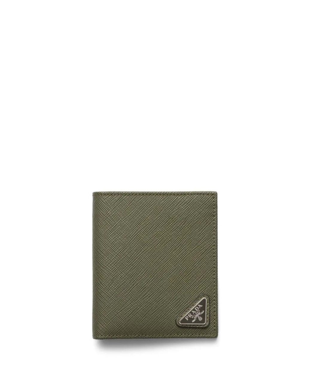 Prada Green Saffiano Leather Wallet for men