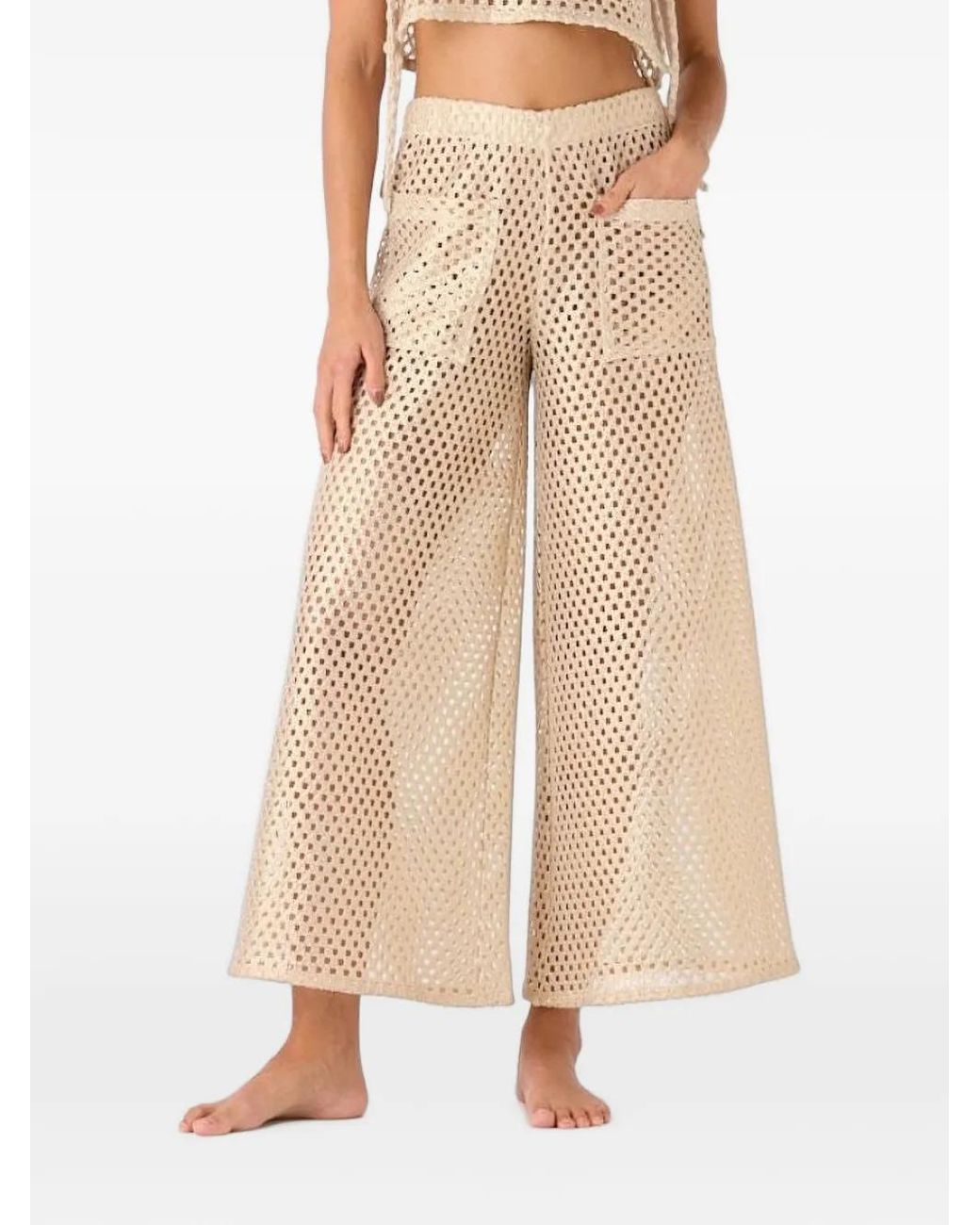 Palmacea Natural Yera Net Trousers