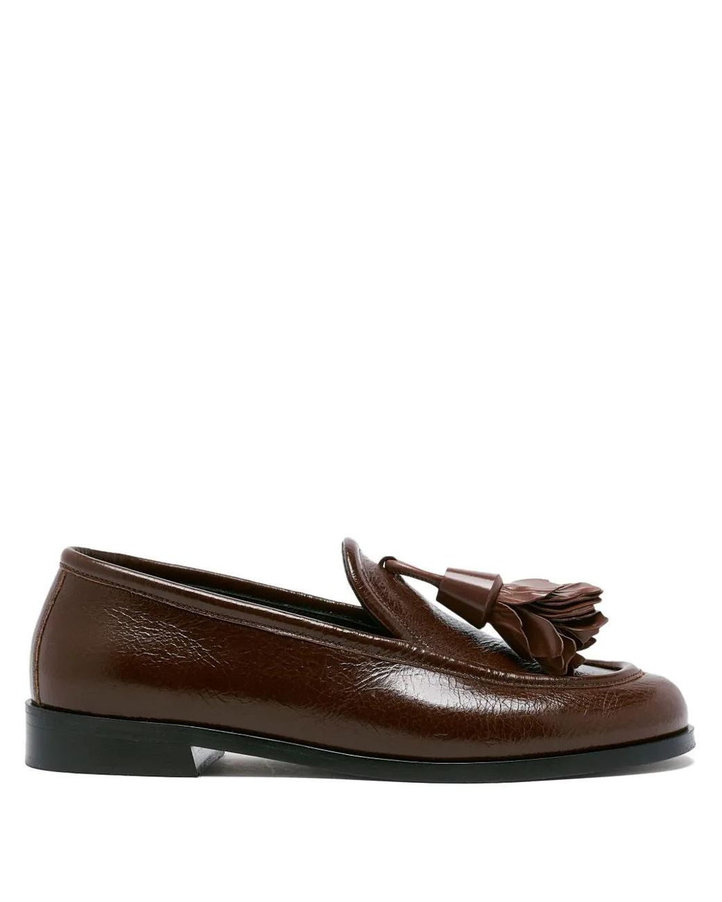 Proenza Schouler Brown Tassel Leather Loafers