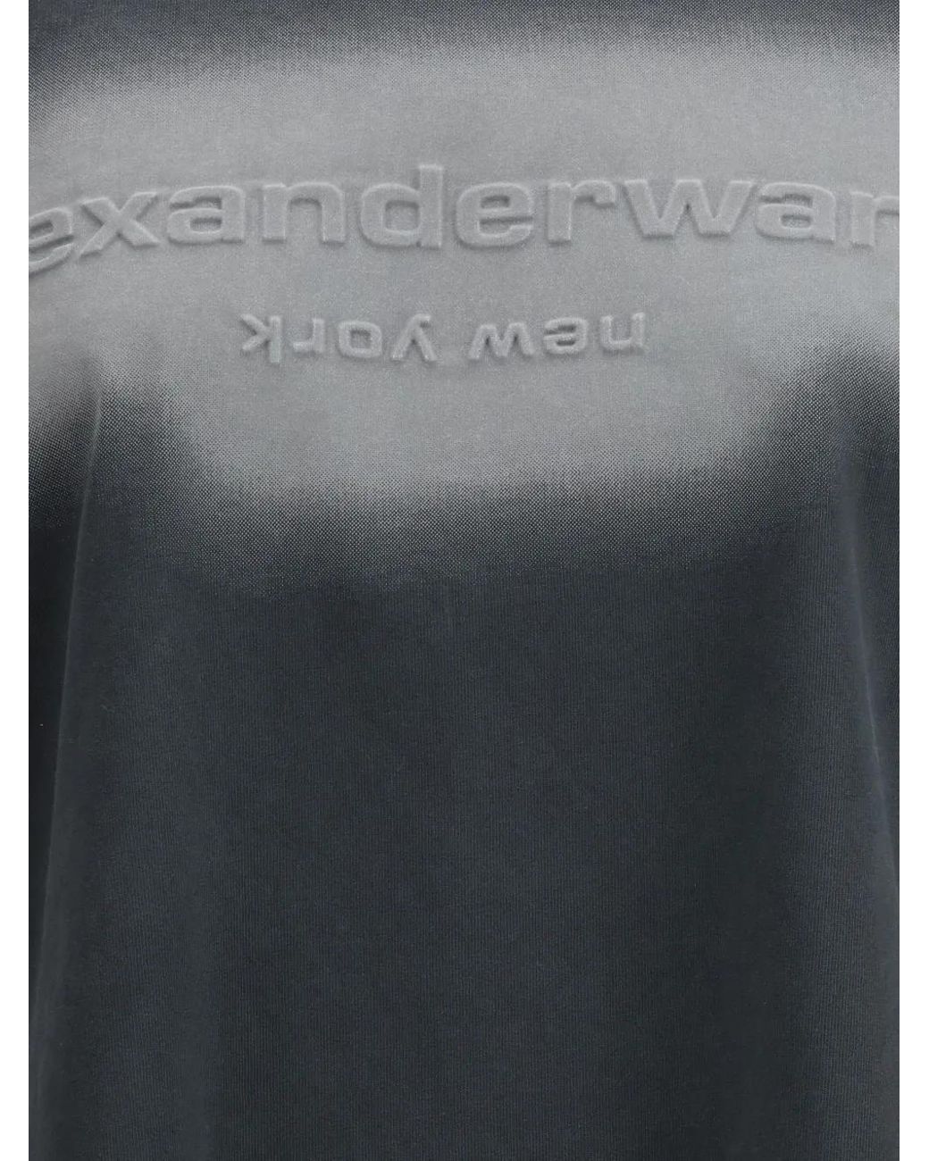 Alexander Wang Blue Long-Sleeve Logo T-Shirt