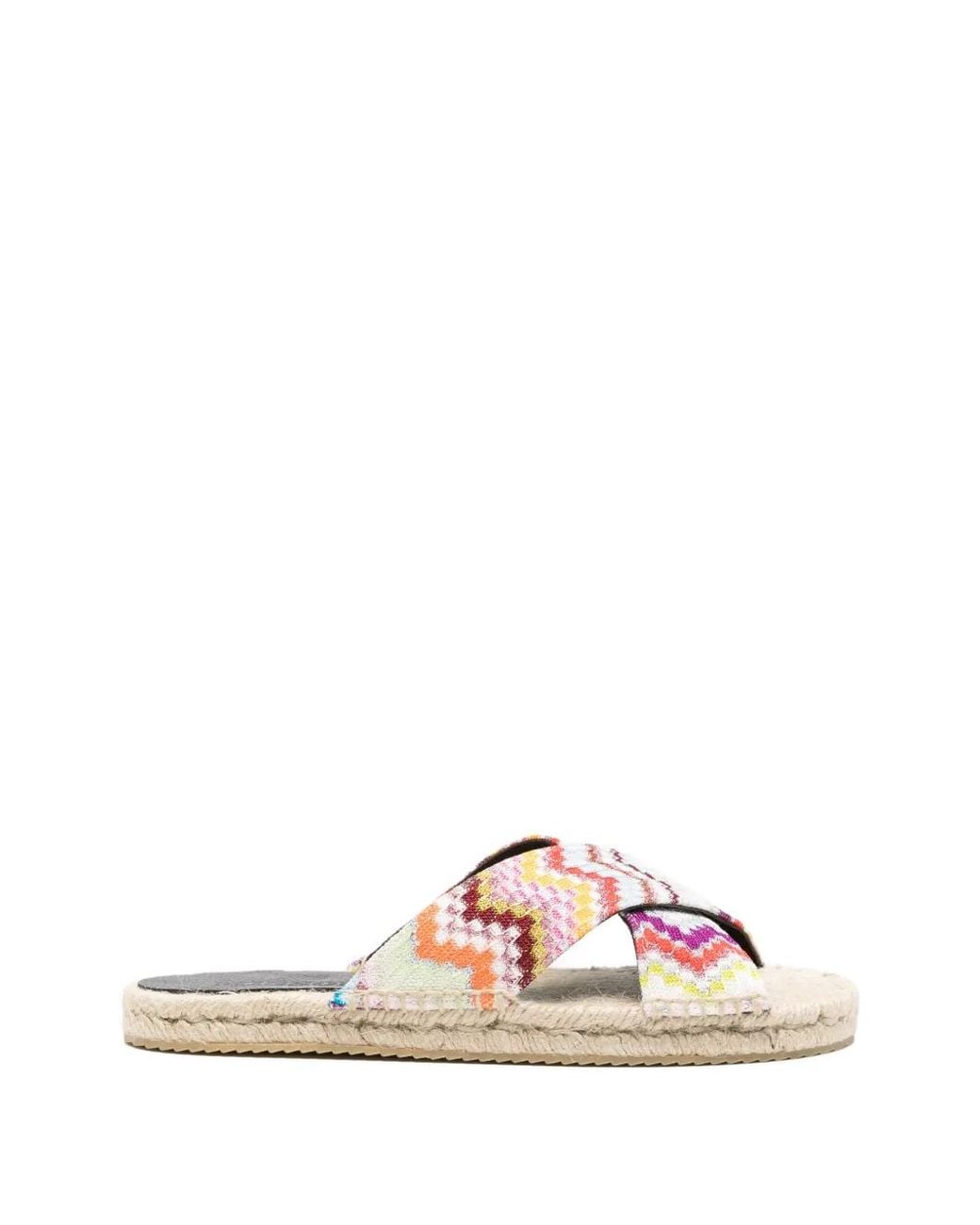Missoni Pink Criss-Cross Strap Espadrilles