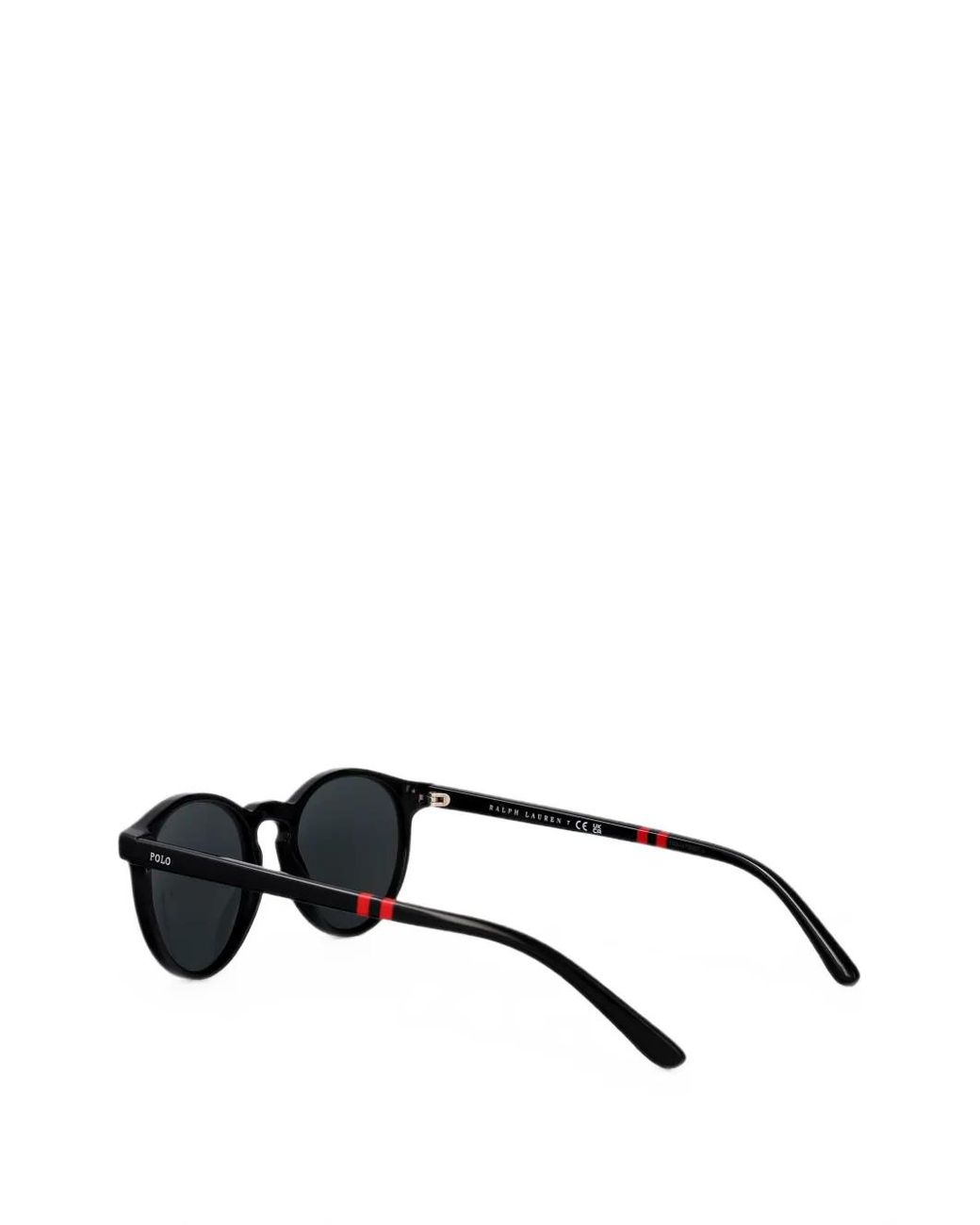 Polo Ralph Lauren Black Round-Frame Sunglasses for men
