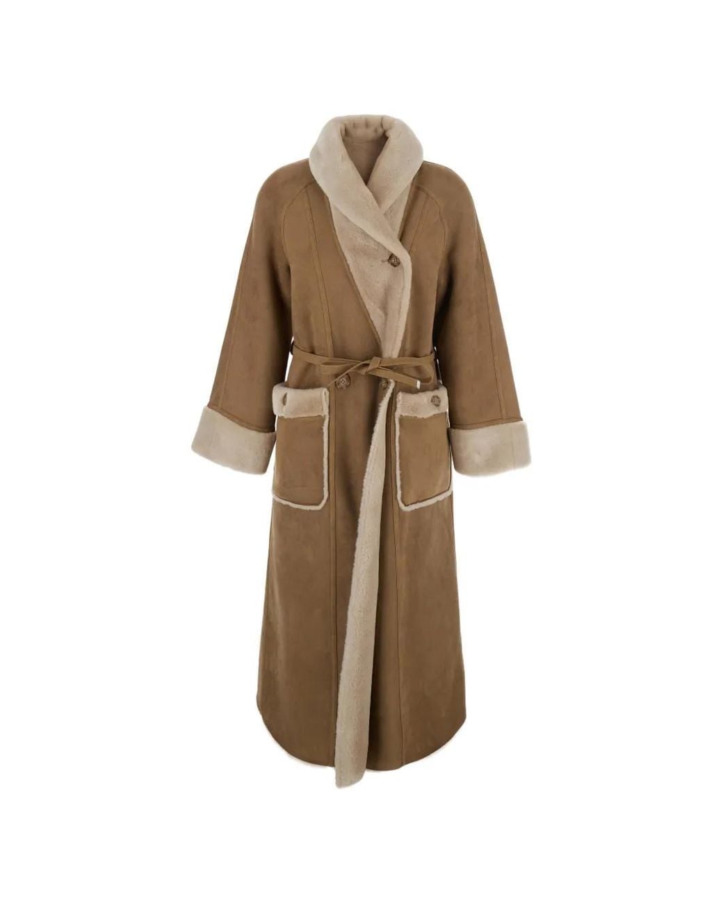 Urbancode Natural Reversible Belted Coat