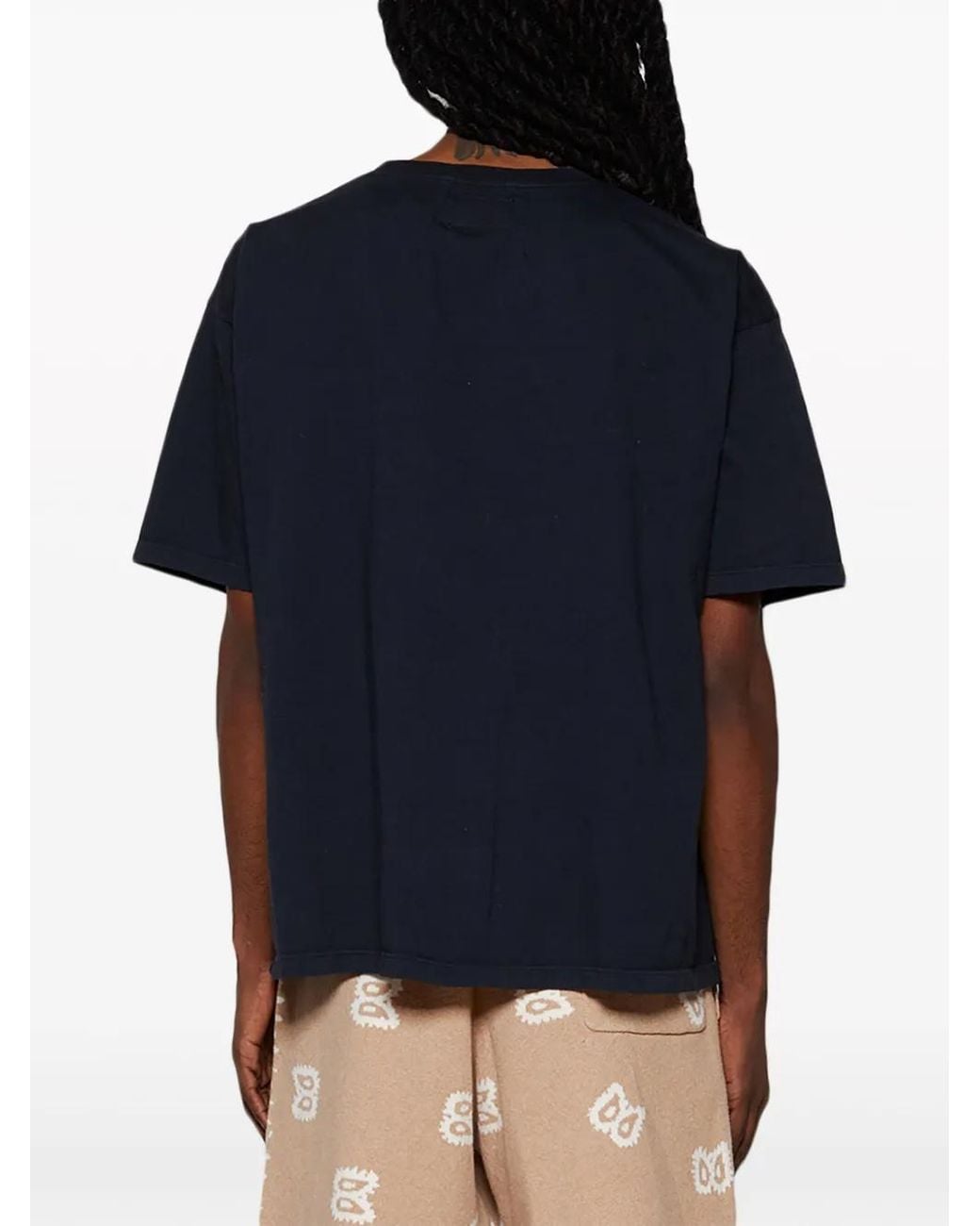 Rhude Black Santos Cotton T-shirt for men