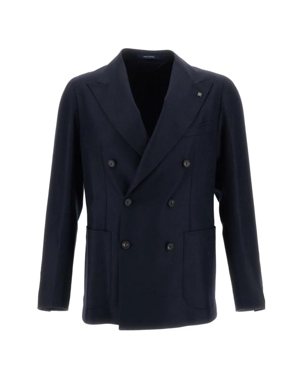 Tagliatore Blue Double-Breasted Blazer for men