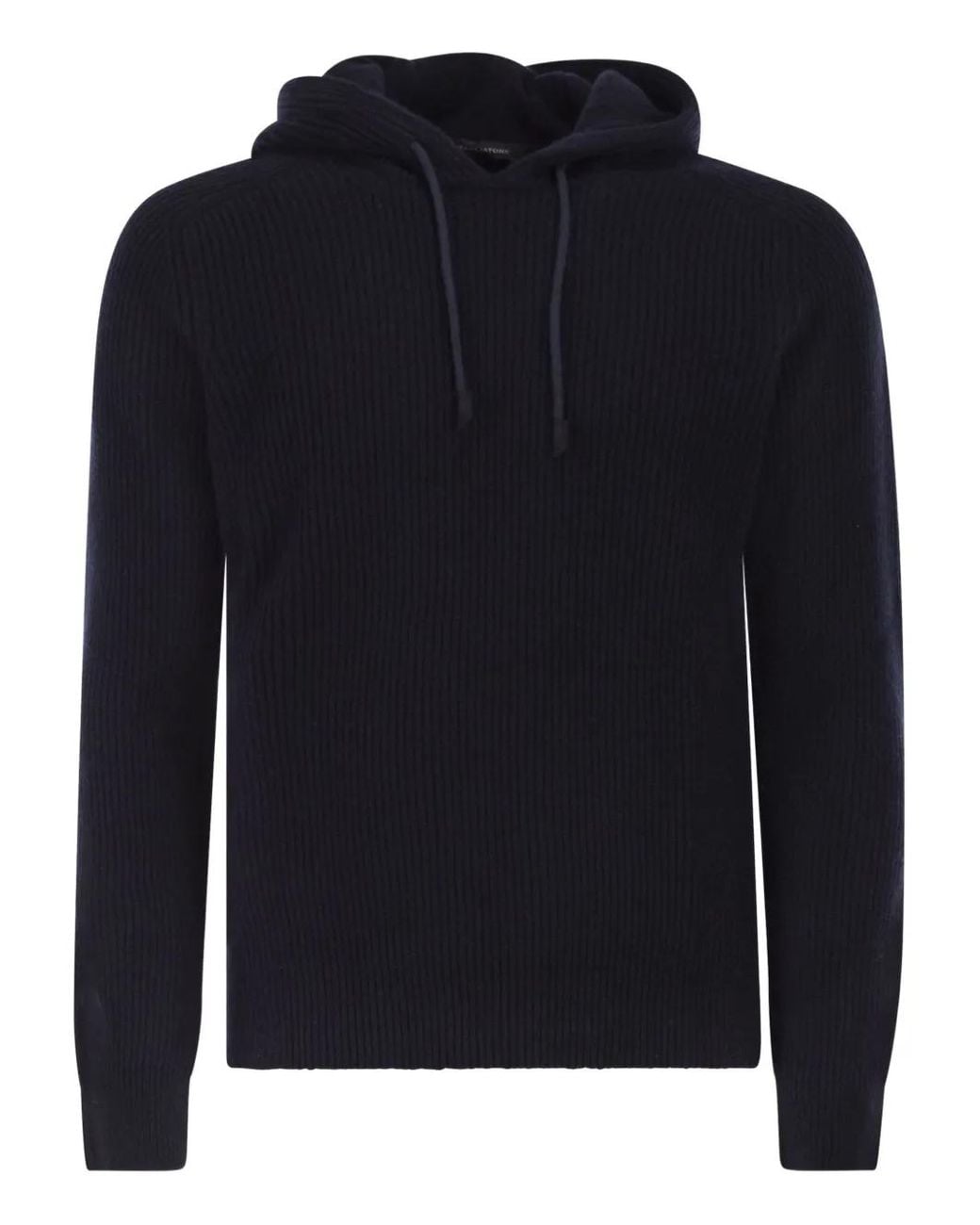 Tagliatore Blue Long-Sleeve Hooded Sweater for men