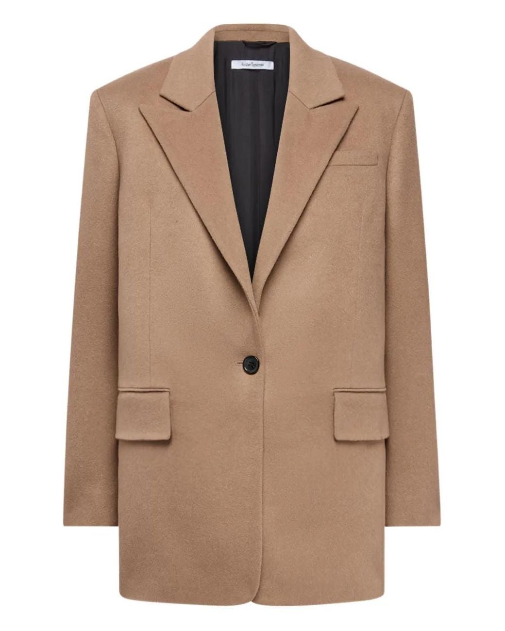 Another Tomorrow Natural Cashmere Blazer