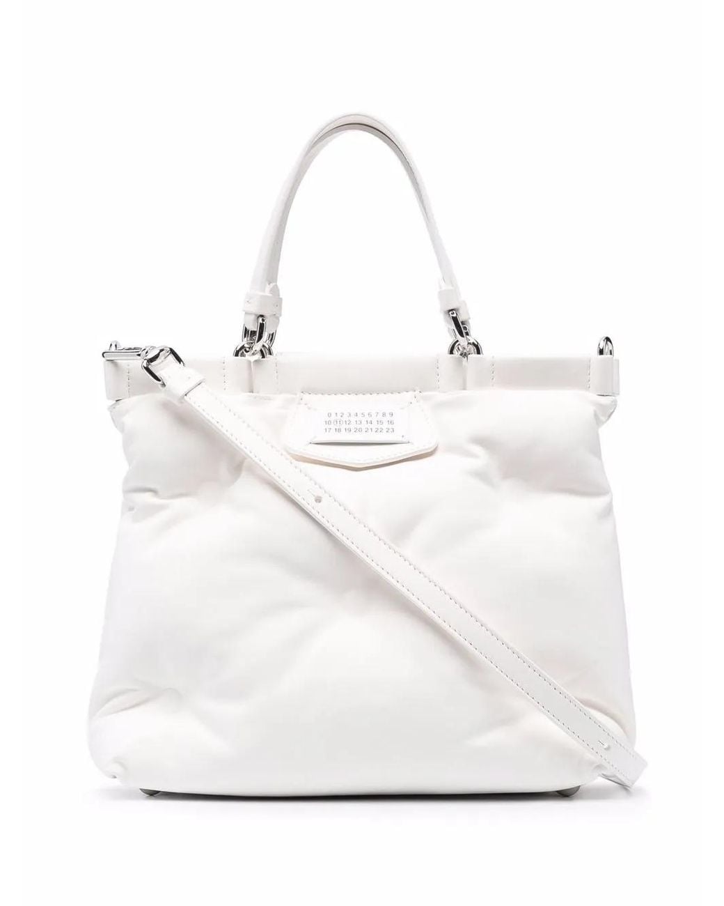 Maison Margiela Multicolor Glam Slam Quilted Tote Bag White