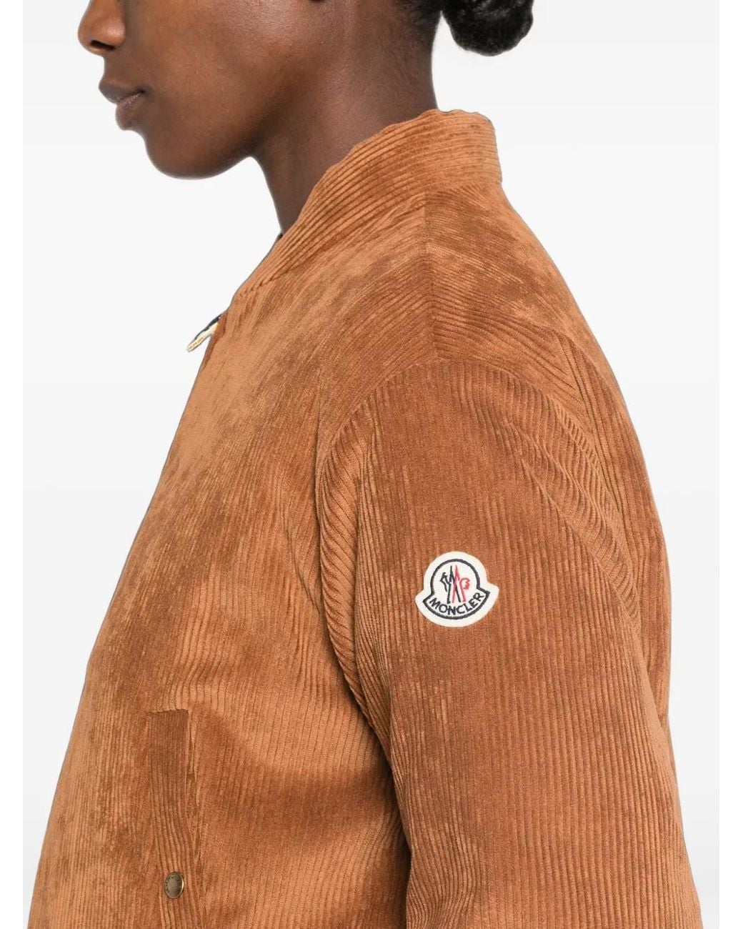 Moncler Brown Corduroy Reversible Jacket