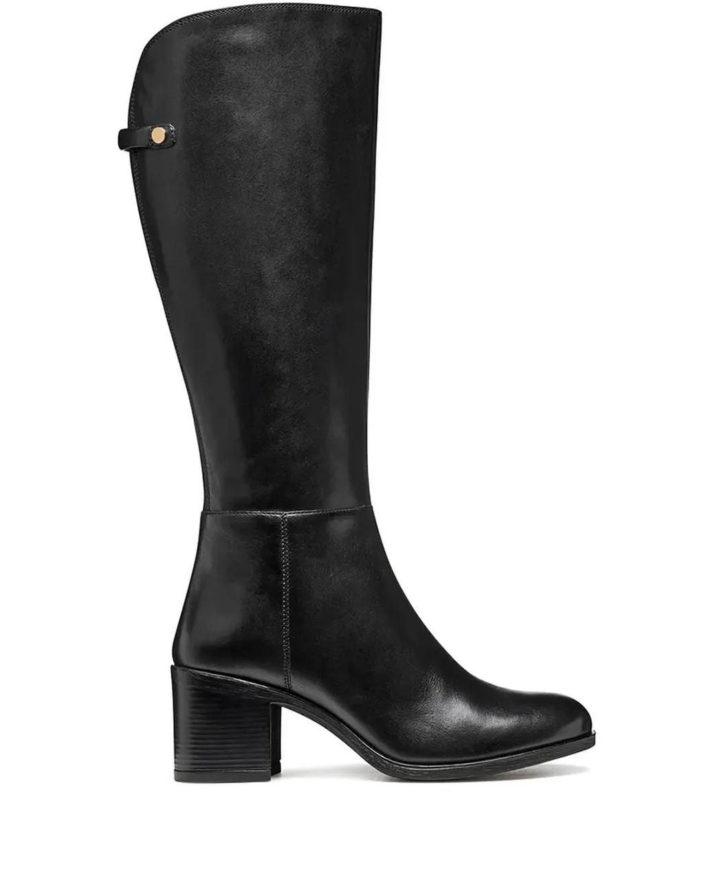 Geox Black Bottes New Asheel 65 Mm À Talon Épais