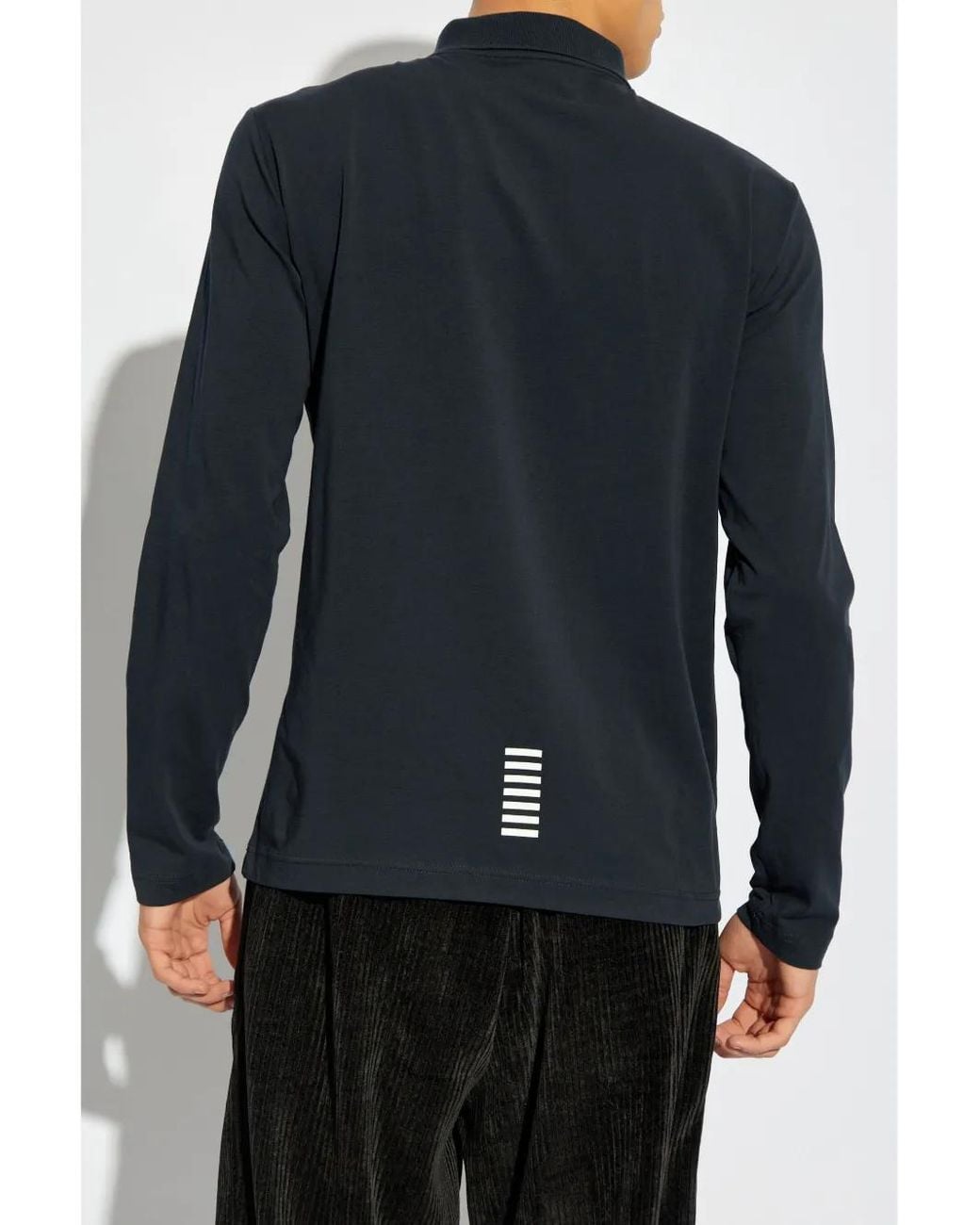 Polo Con Logo Estampado EA7 de hombre de color Blue