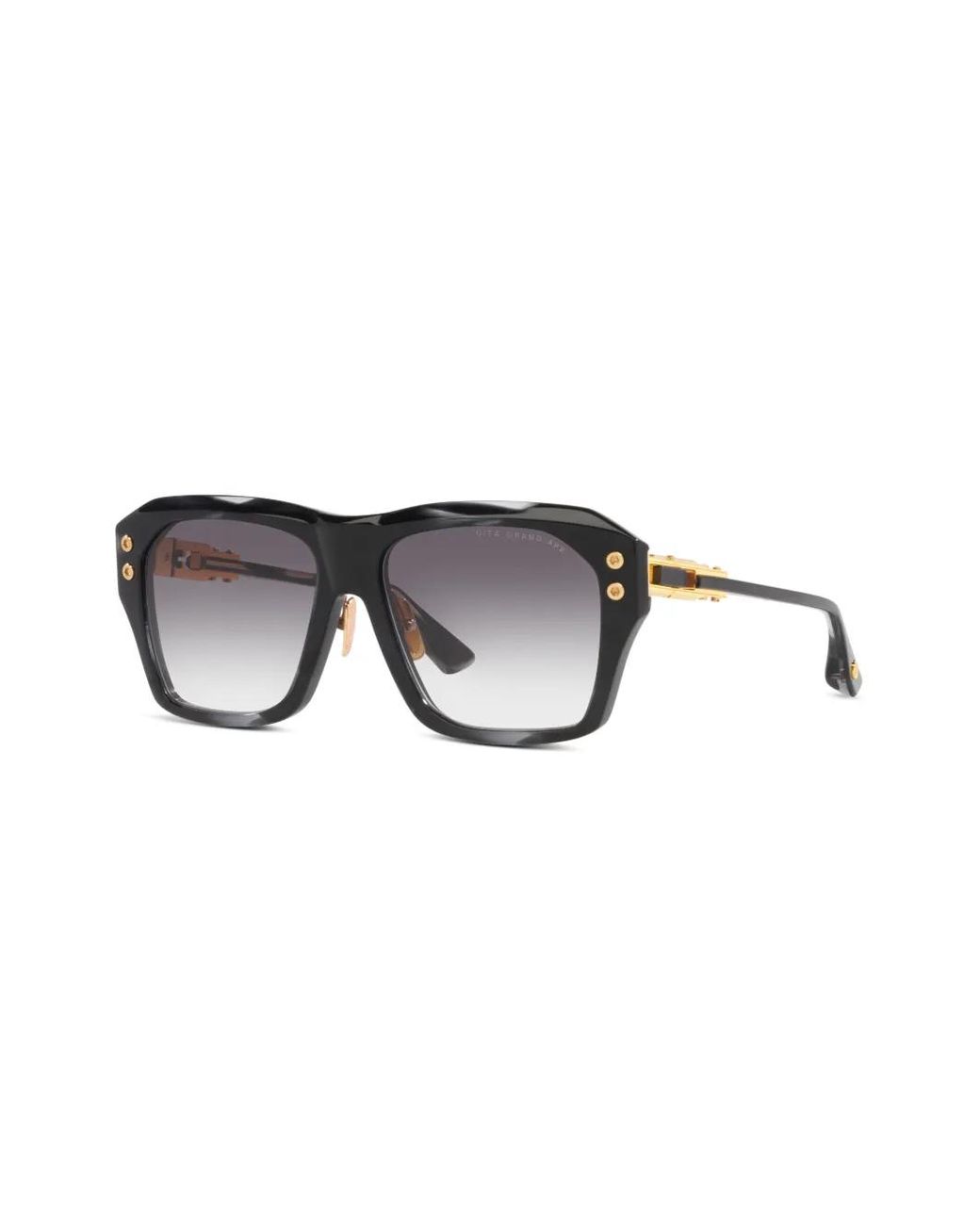Dita Eyewear Black Square Frame Sunglasses for men