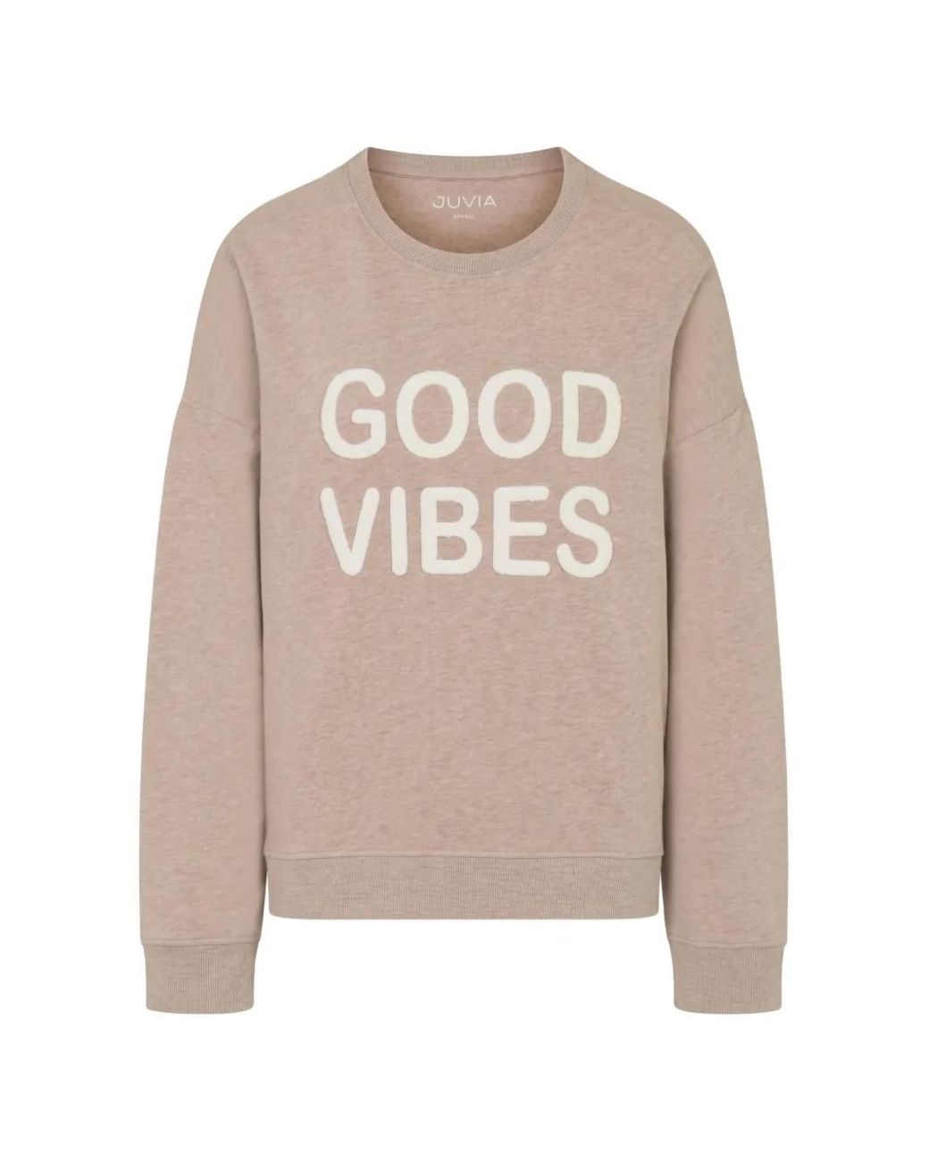 Juvia Natural Good Vibes Fleece Sweatshirt