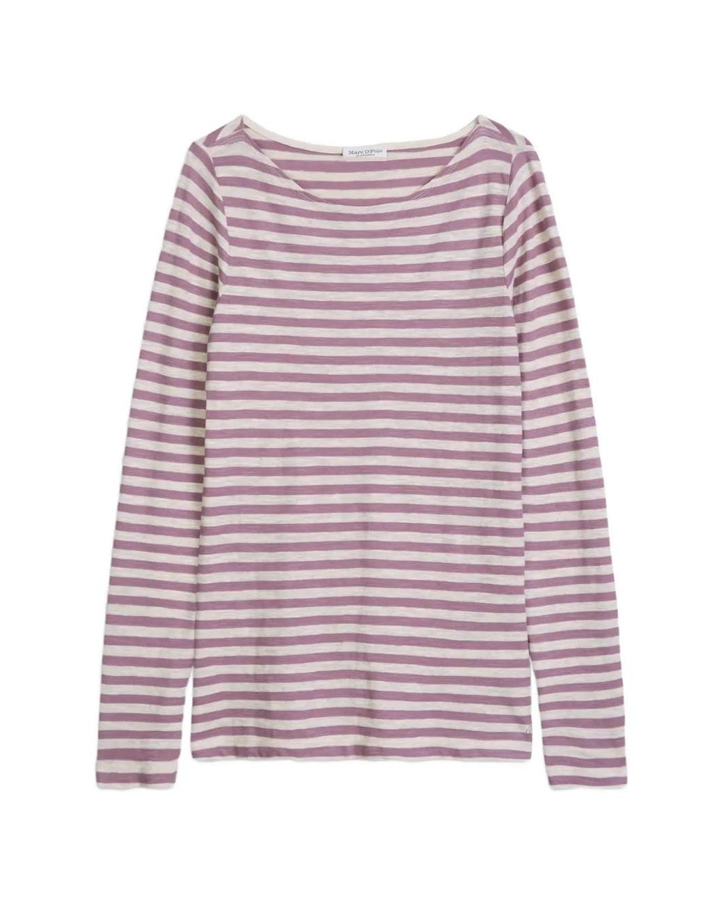 Marc O' Polo Red Striped Long-Sleeve T-Shirt