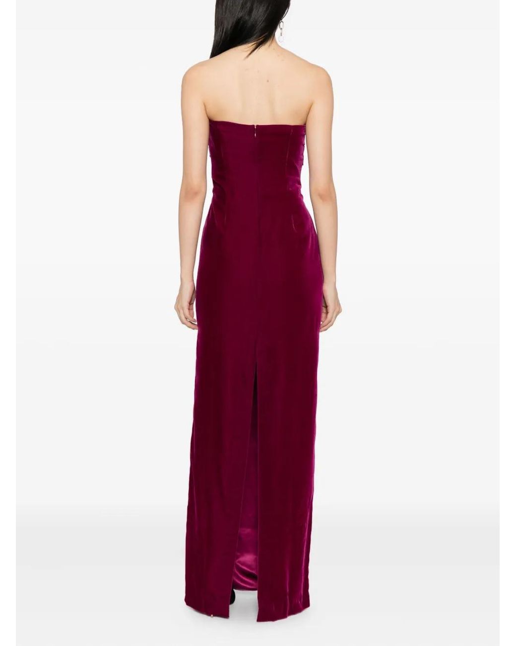 Tom Ford Red Draped-Detail Dress