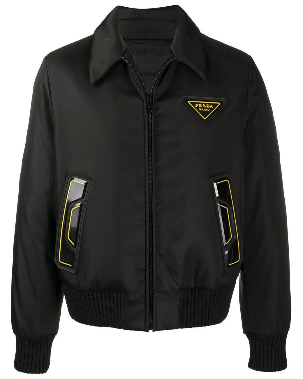 prada nylon bomber jacket