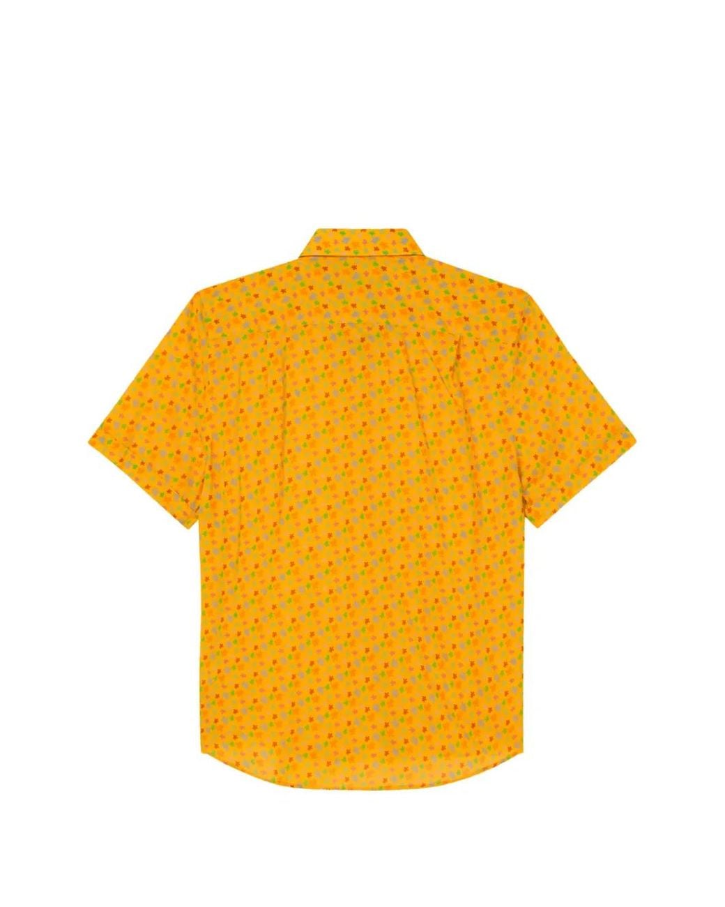 Vilebrequin Yellow Courbis Micro Ronde Des Tortues Short-Sleeve Shirt for men