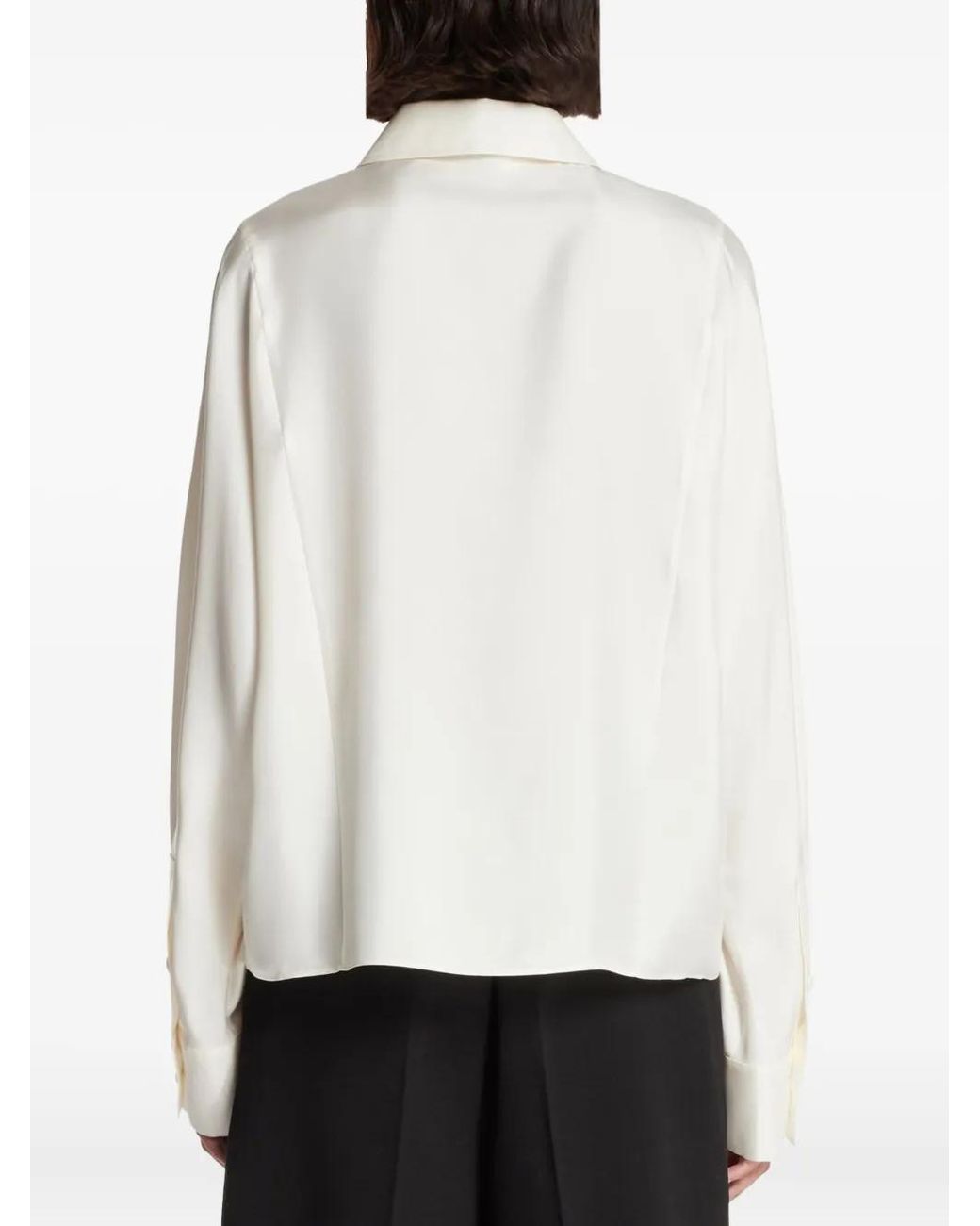 Rohe White Double-Breasted Blouse