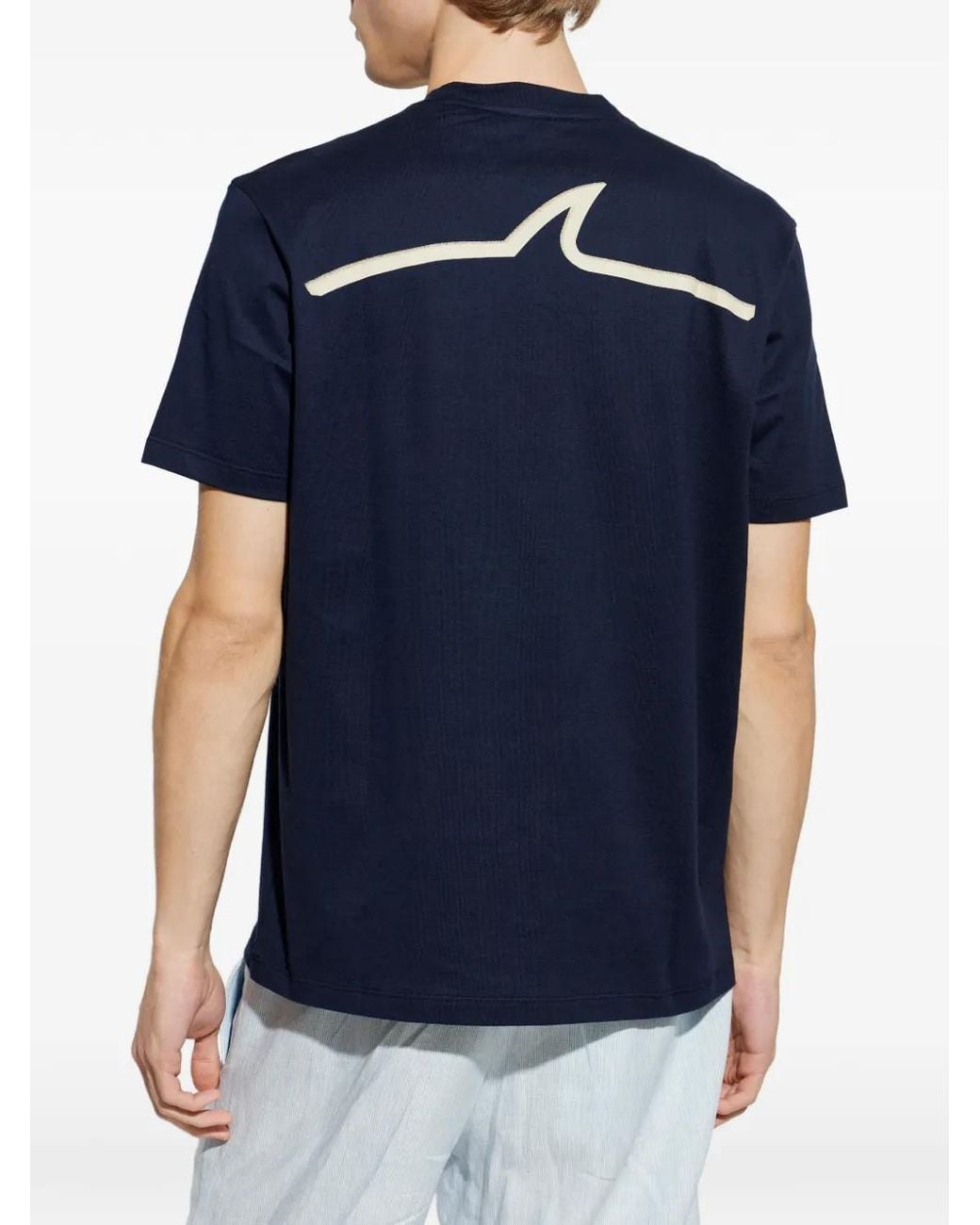 Paul & Shark Blue Paul & Shark Logo T-Shirt for men
