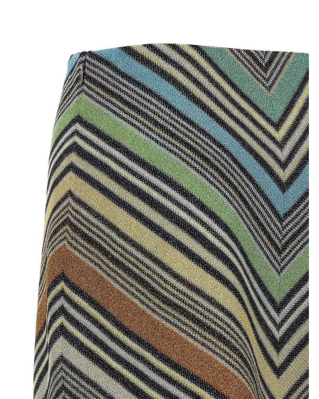 Missoni Gray Geometric Pattern Skirt