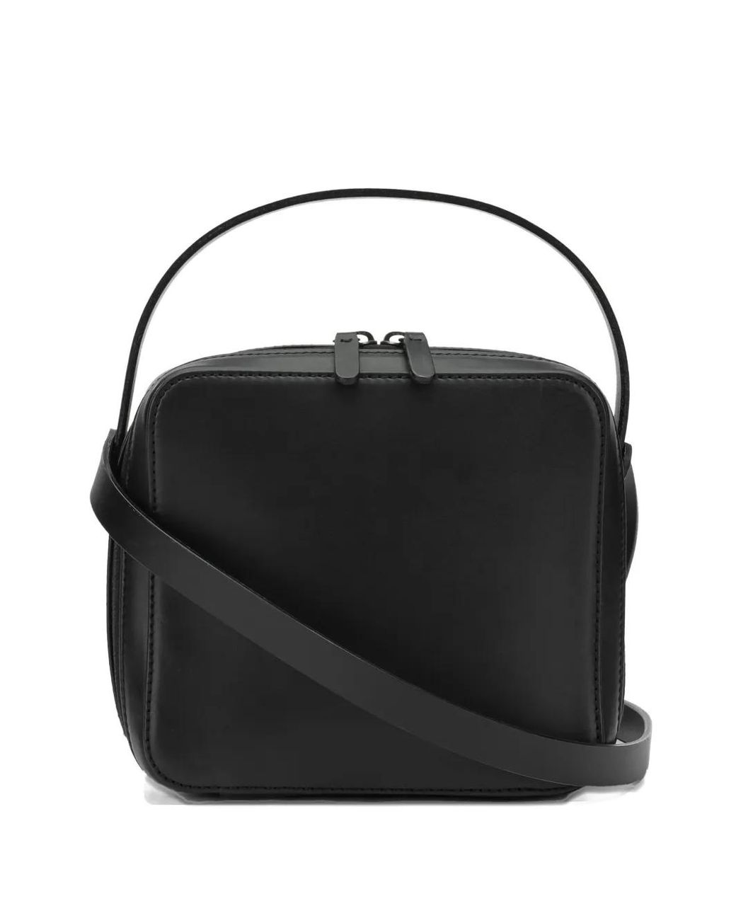 Auralee Black Leather Shoulder Bag