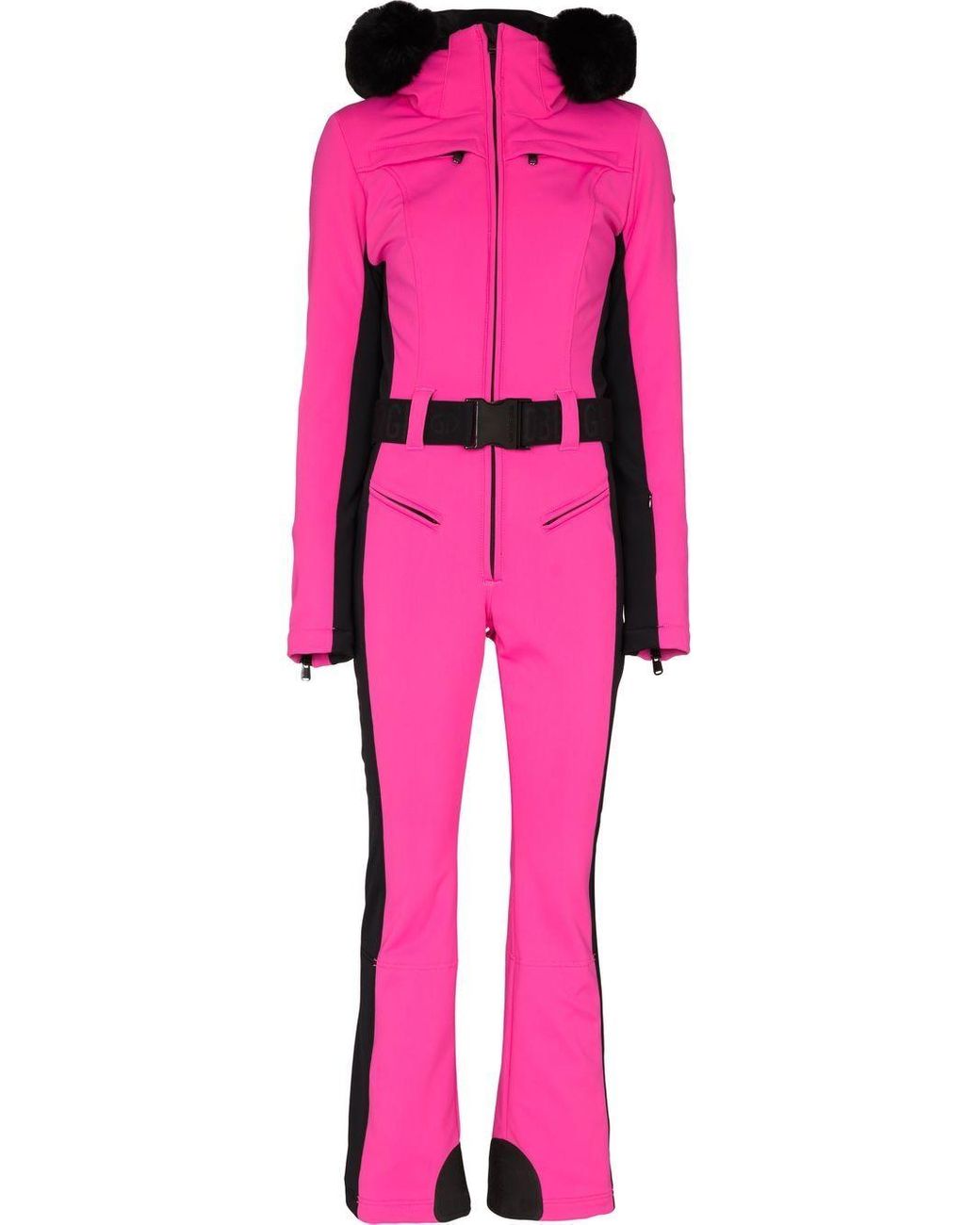 Goldbergh Parry Faux-fur Trim Ski Suit in Pink | Lyst