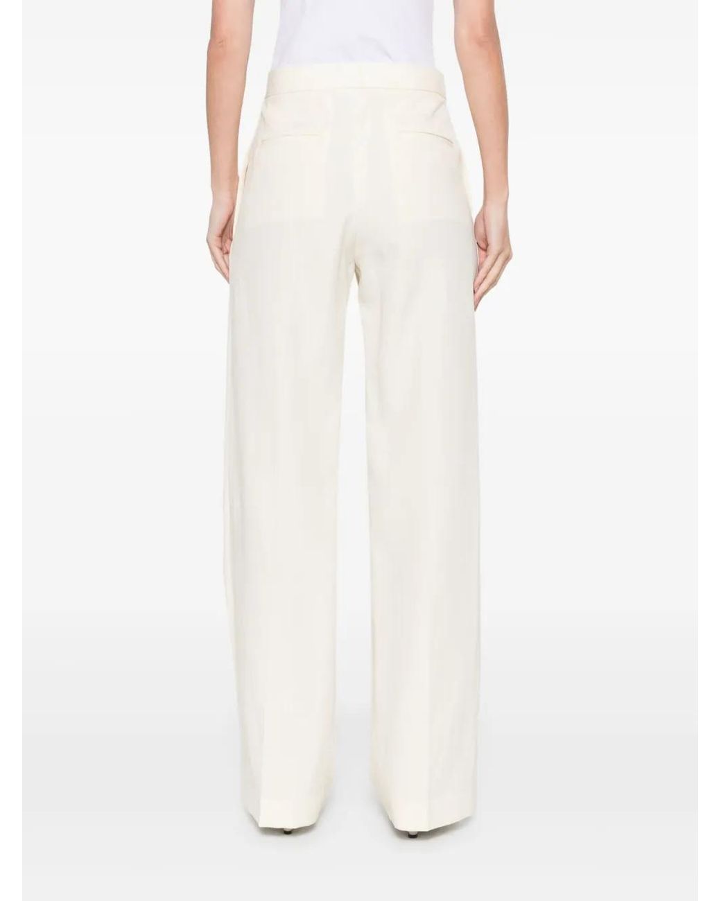 Fabiana Filippi White Tailored Trousers