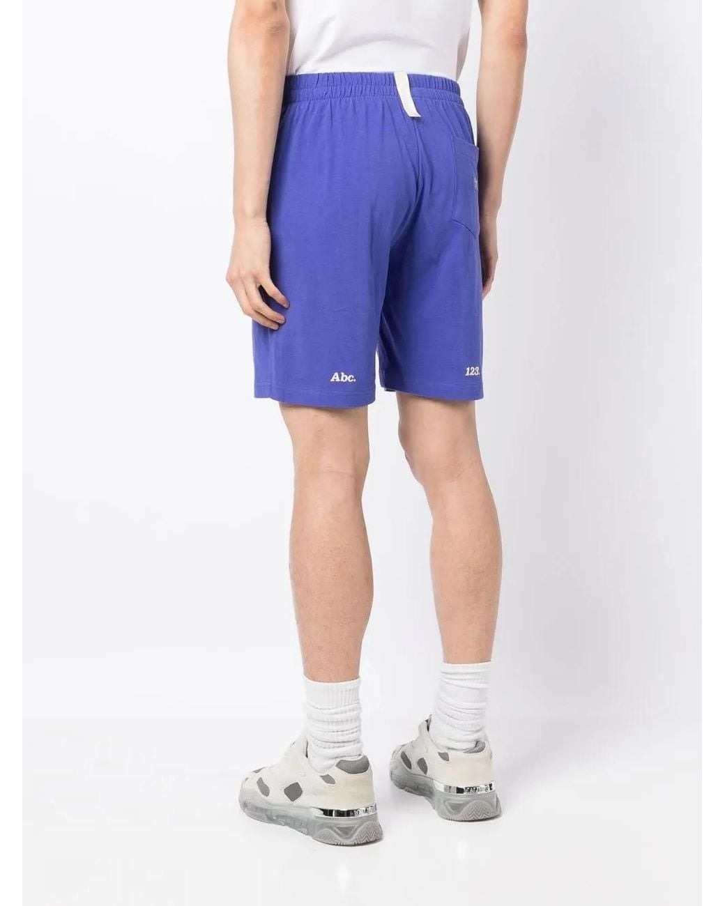 Advisory Board Crystals Blue Logo Print Lounge Shorts for men