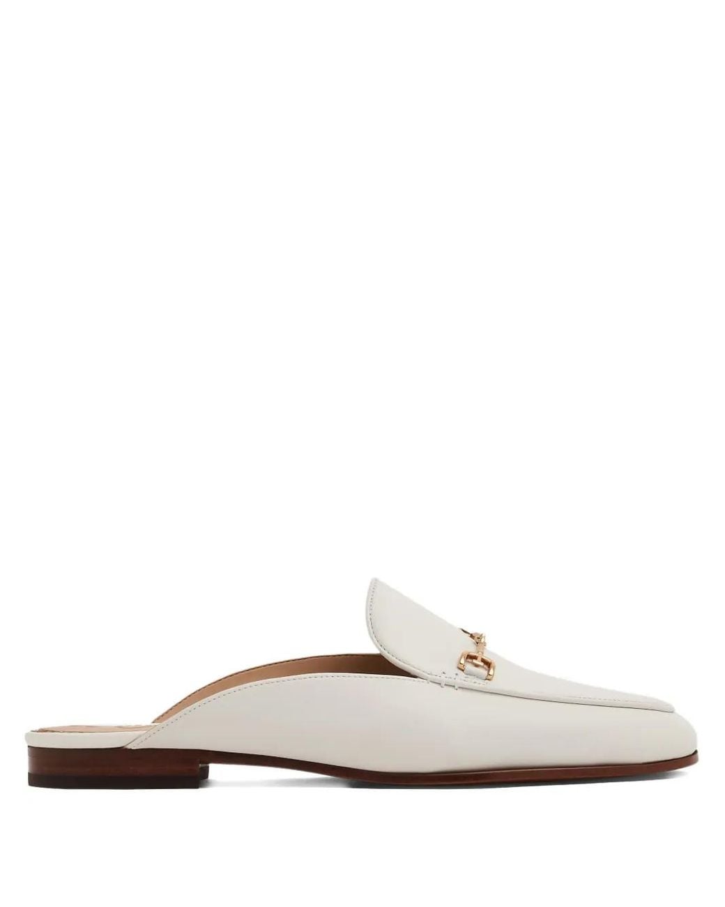 Sam Edelman White Mules Linnie Bit