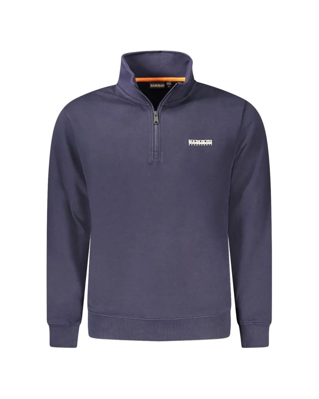 Napapijri Blue Sweat À Col Zippé for men