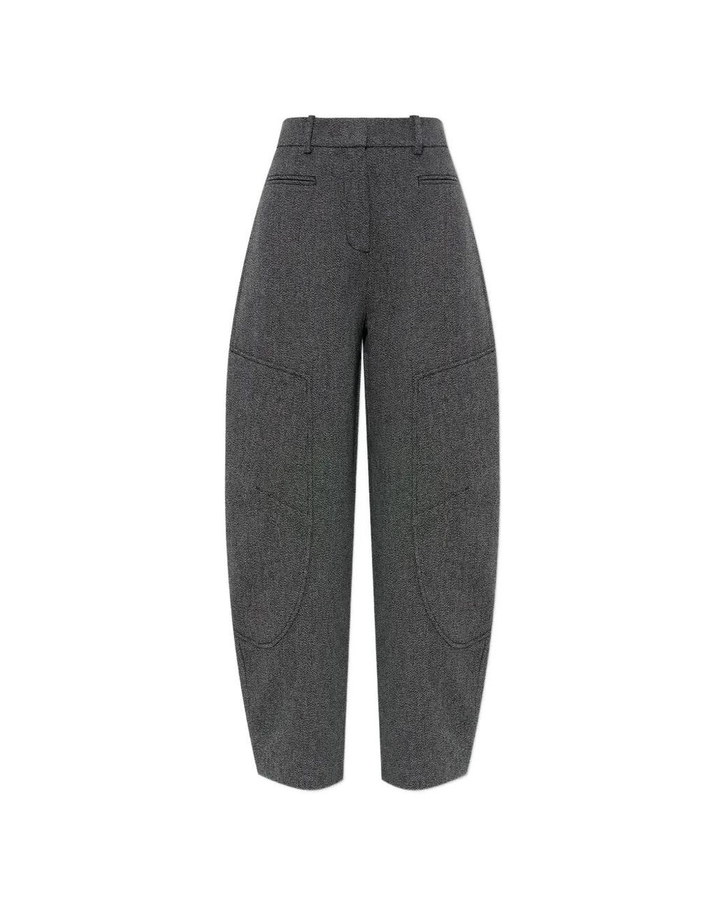Ganni Gray Pocket Trousers