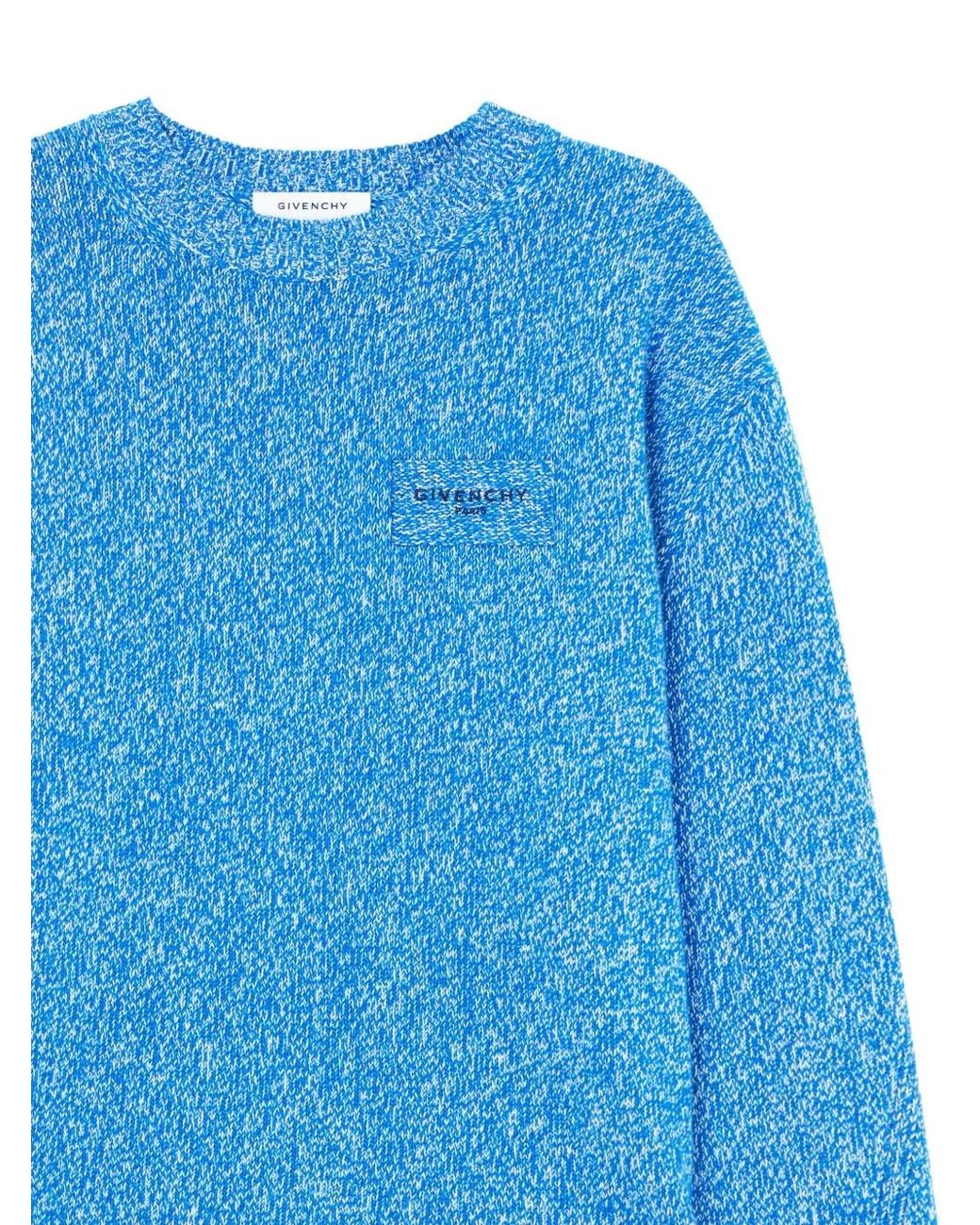 Givenchy Blue Couture Seam Sweater for men