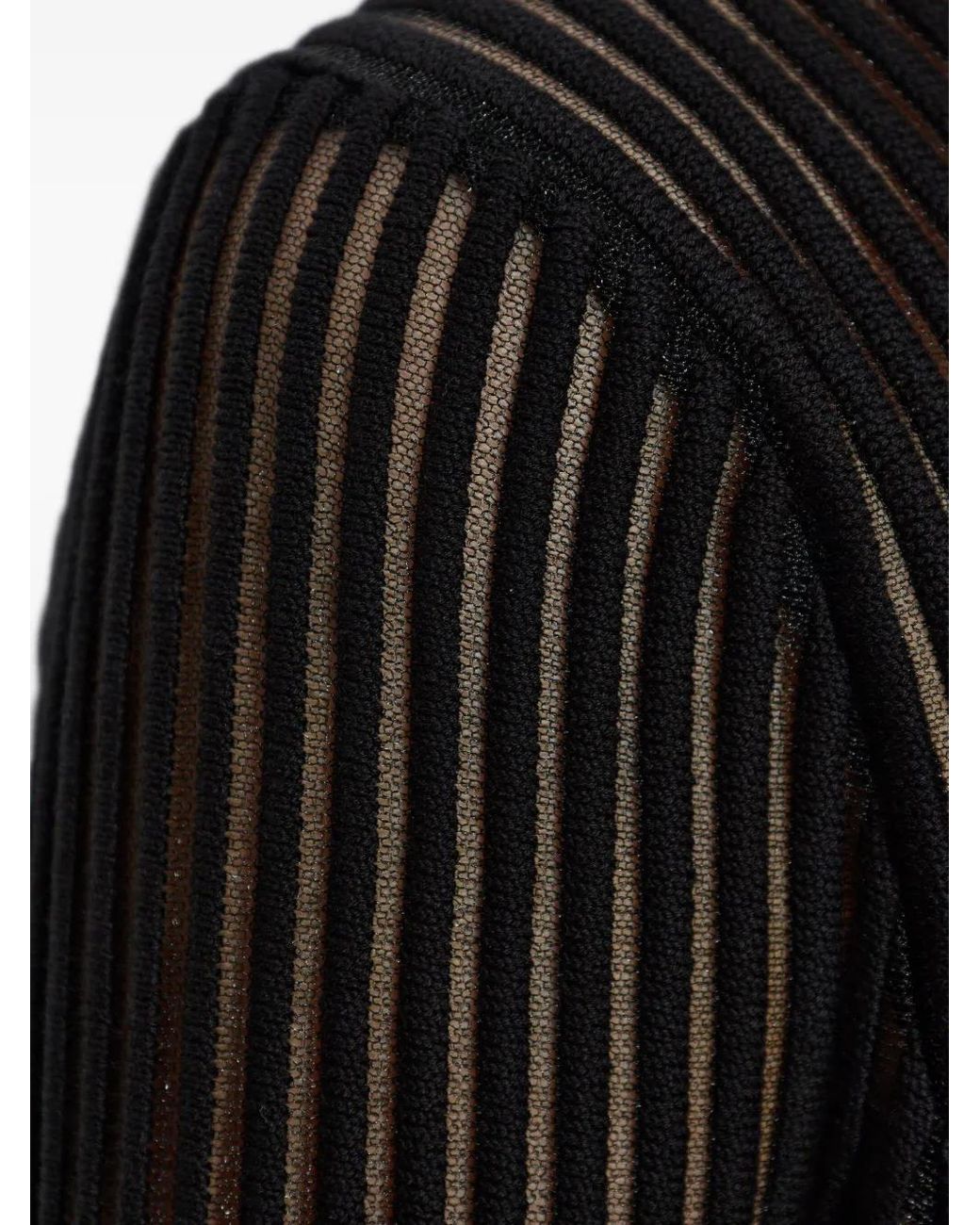 Helmut Lang Geribbelde Top in het Black