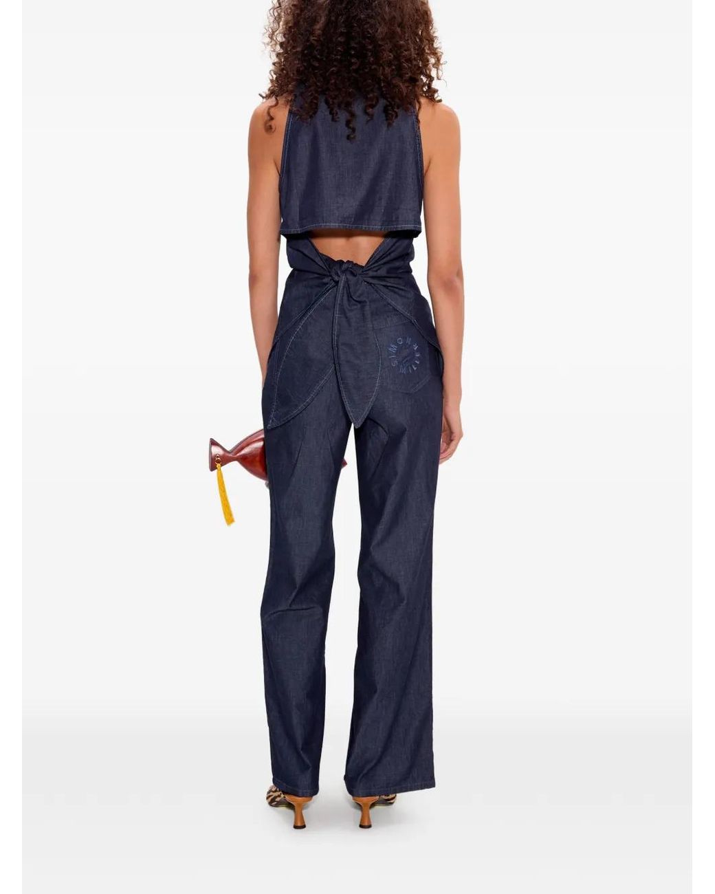 Simon Miller Blue Loch Sleeveless Buttoned Top