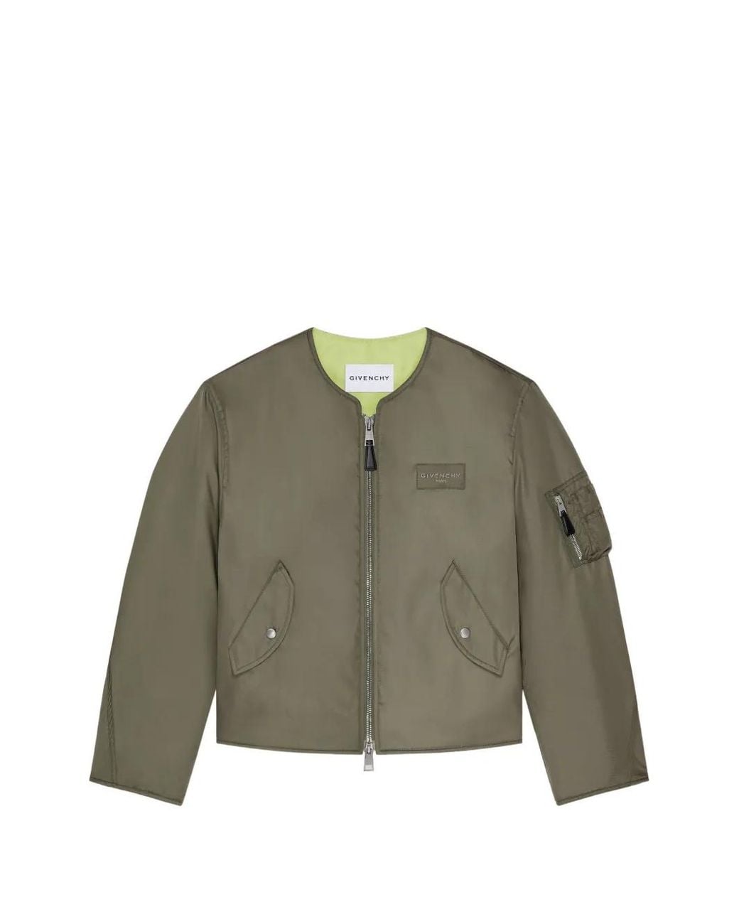Givenchy Green Couture Seam Bomber for men