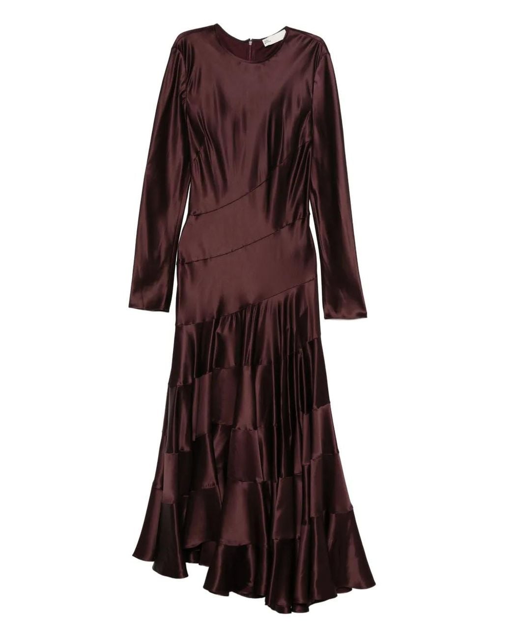 Tory Burch Purple Tiered Panelled Dress