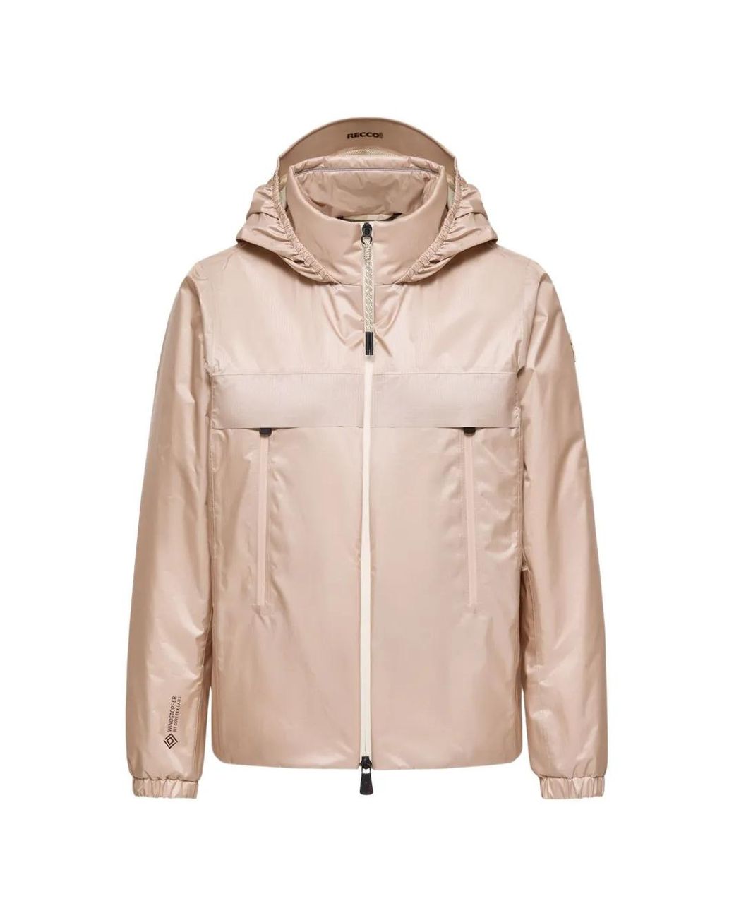 Moncler Natural Fergana Wahterproof Hooded Jacket