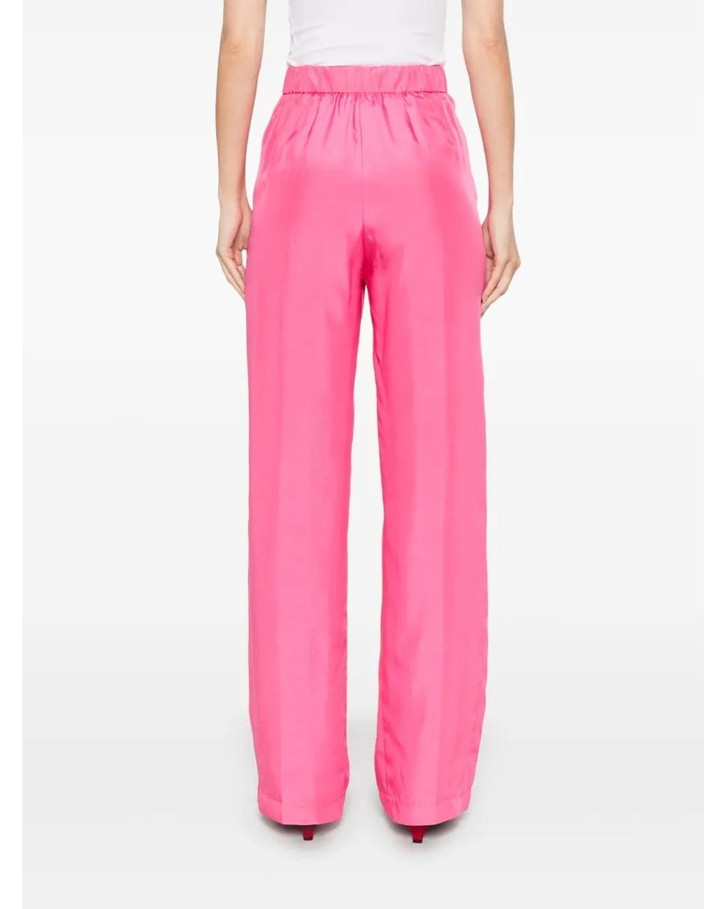 Forte_forte Pink Silk Trousers