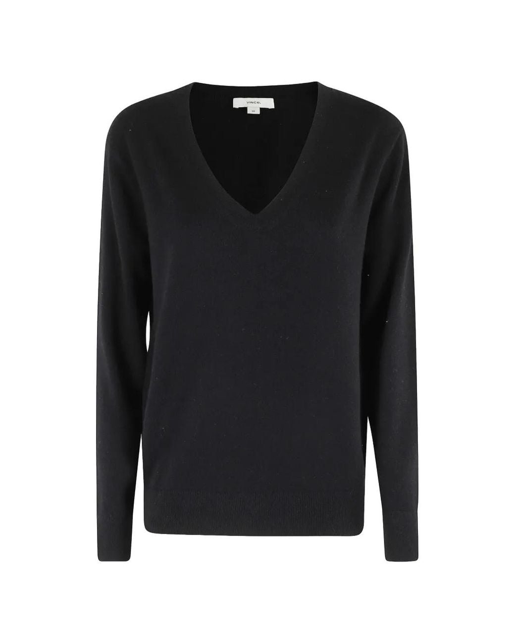 Vince Black Weekend V-Neck Sweater