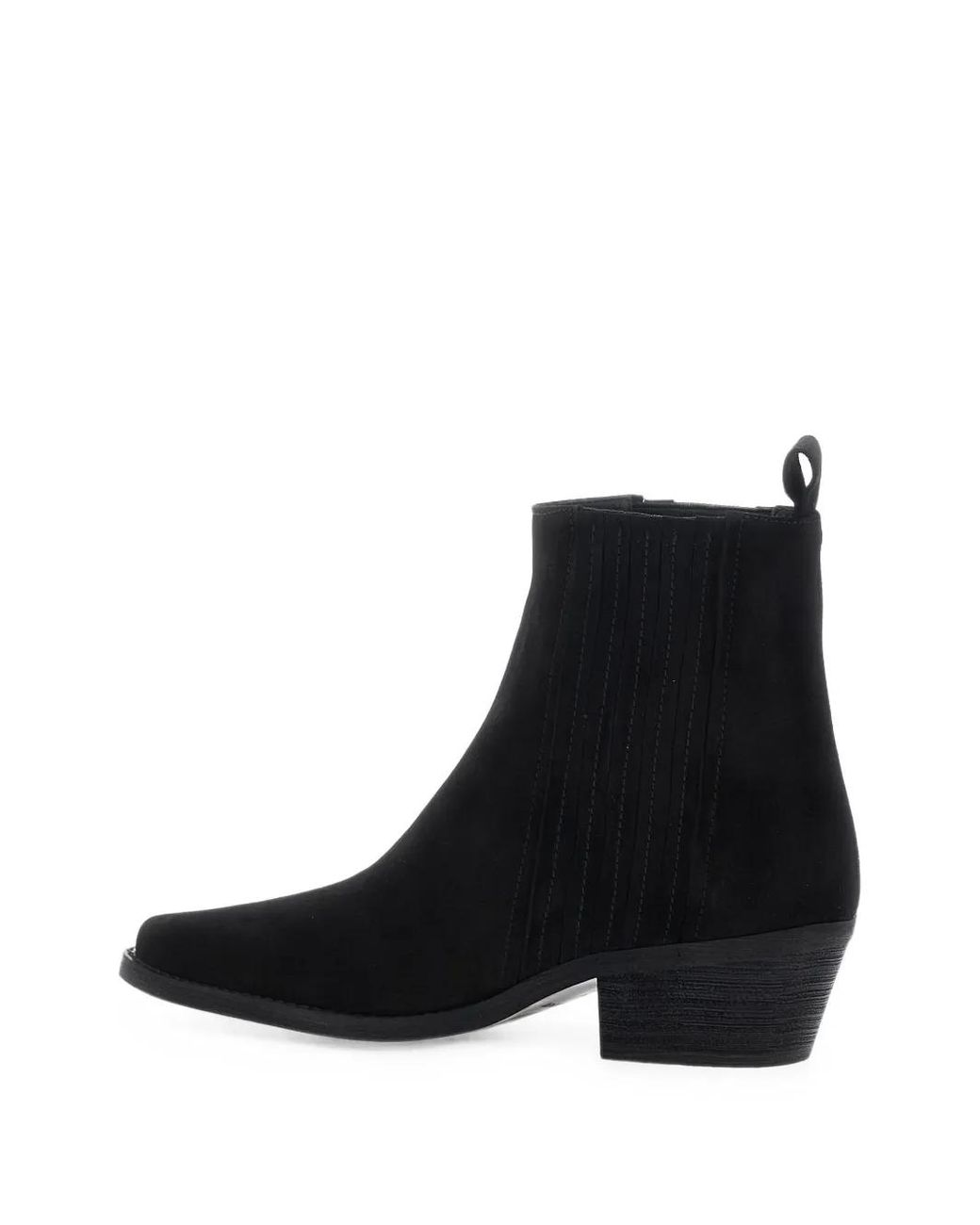 Pollini Black Pointed-Toe Ankle Boots