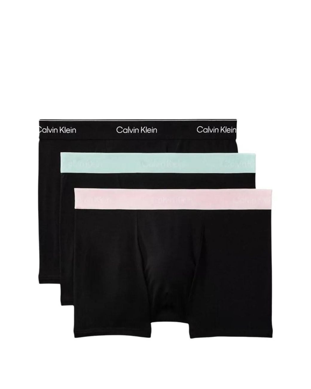 Calvin Klein Black Icon Logo-Waistband Cotton Boxers (Set Of Three) for men